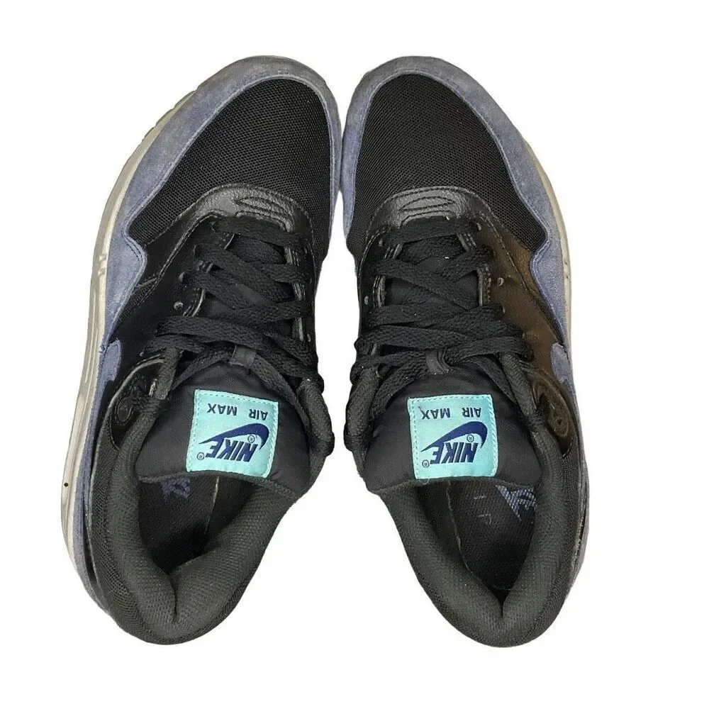 Nike Air Max 1 Essential 2015 Women's Size 9 Black/Deep Royal 599820-016